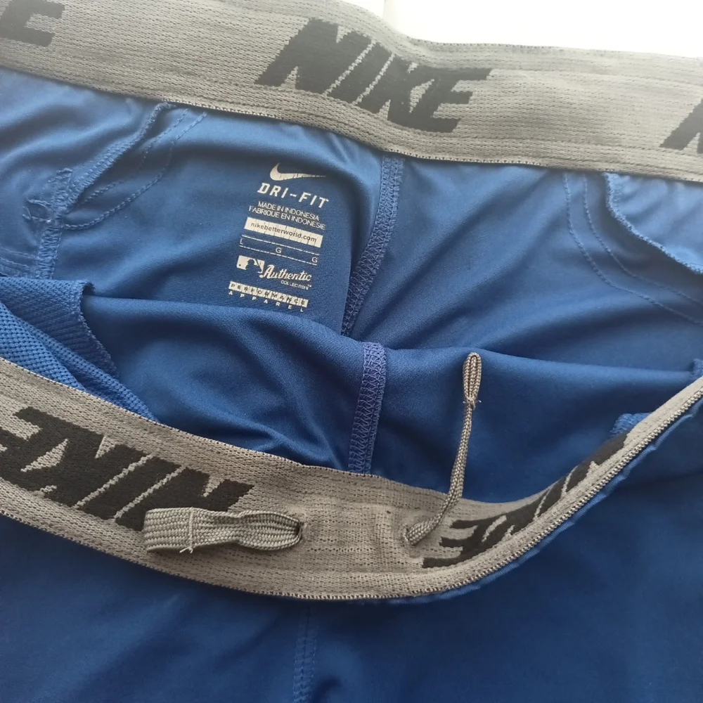 Nike Dri-Fit LA Color Block Blue/Gray Shorts Size Large